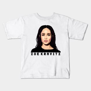 Zoe Kravitz Cartoon Kids T-Shirt